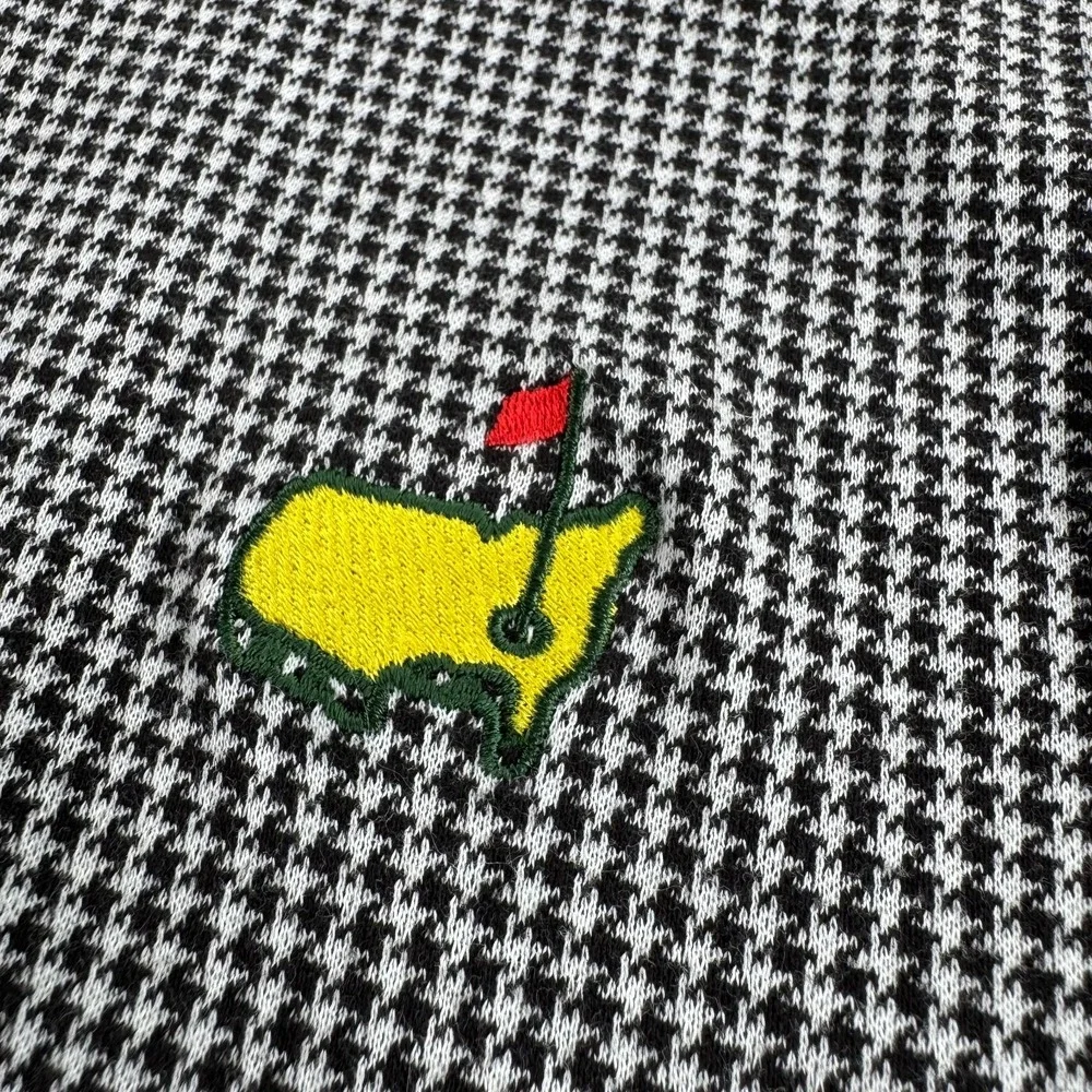 Slazenger Black & White Patterned Sweatshirt with Yellow Logo